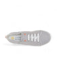 Vionic Venice Pismo light grey vegan cotton canvas slip-on sneaker with stretch laces and white sole.
photo of the top side