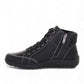Wanderlust Billie waterproof black vegan ankle boots with side zipper and warm lining