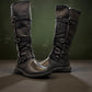 Wanderlust Gabrielle 2 black waterproof tall winter boots with buckle straps and plush lining