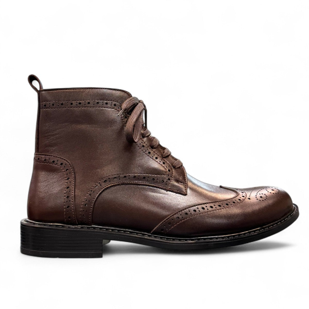 SATEL WESTERN BOOTS DARK BROWN