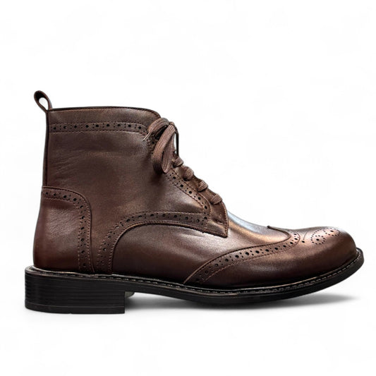 SATEL WESTERN BOOTS DARK BROWN