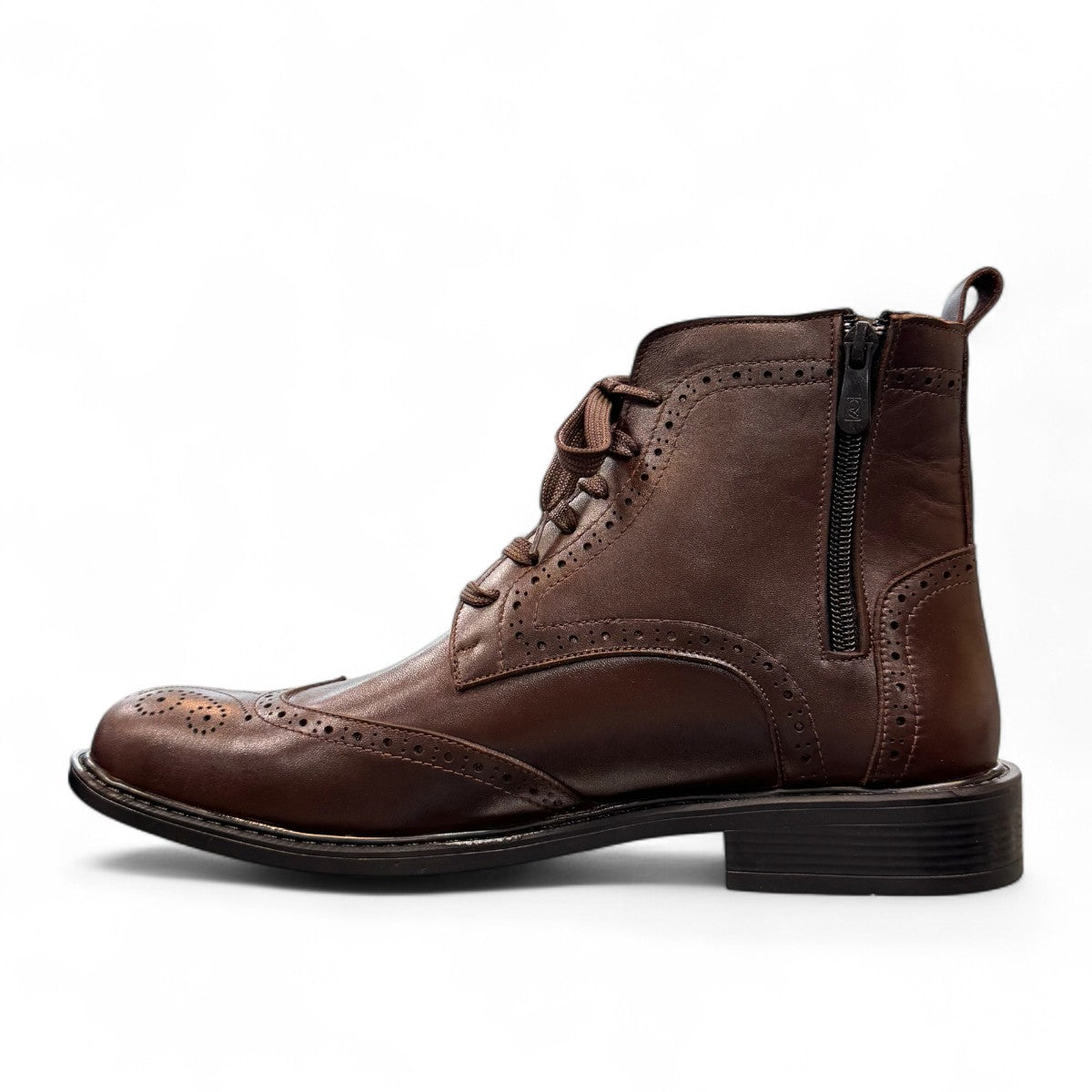 SATEL WESTERN BOOTS DARK BROWN