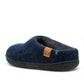 wool by green Tibet blue handcrafted pure wool slip-on slippers with durable EnergySole rubber sole