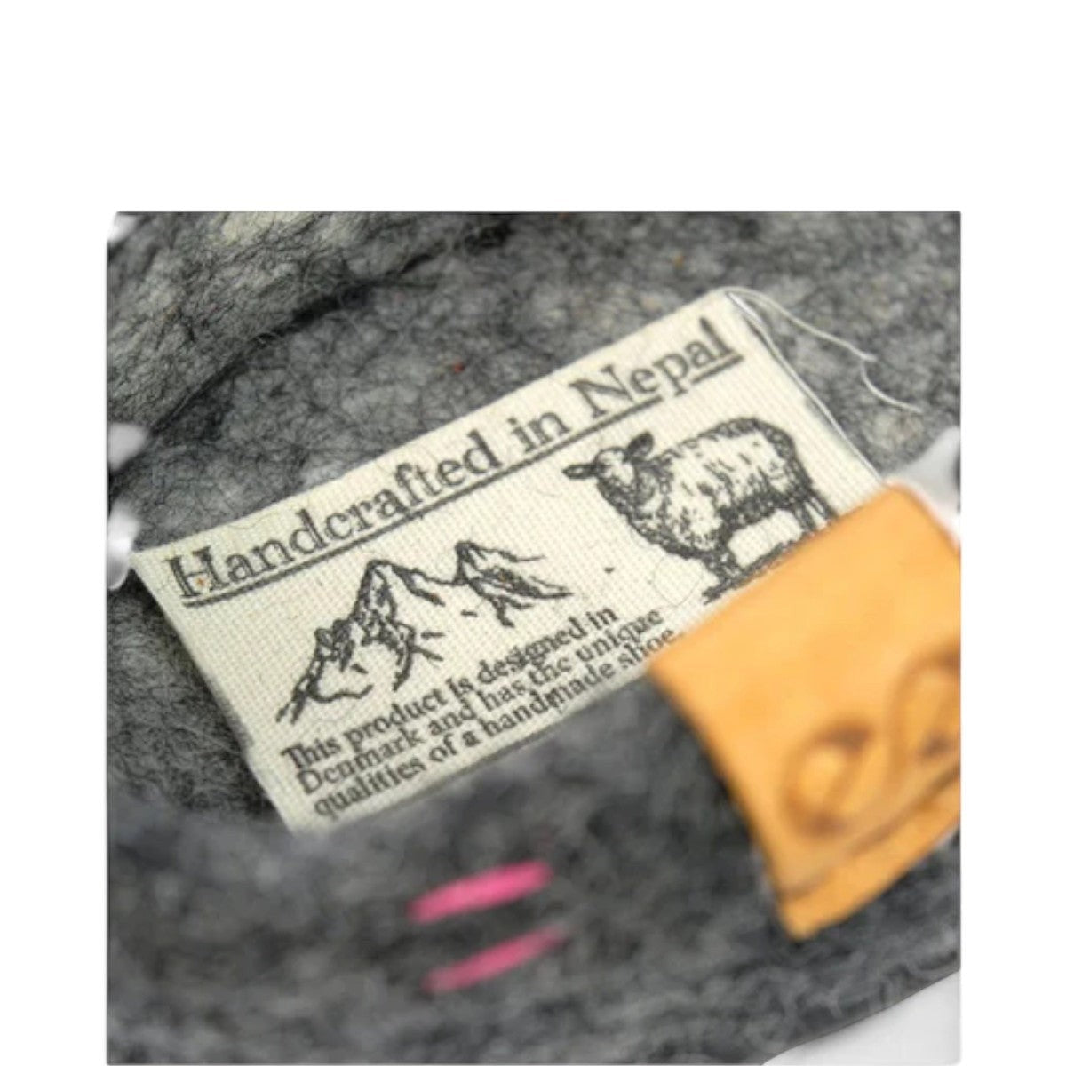 wool by green Tibet blue handcrafted pure wool slip-on slippers with durable EnergySole rubber sole