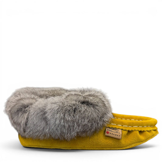 ALBERTA SUEDE MOCCASINS - YELLOW
