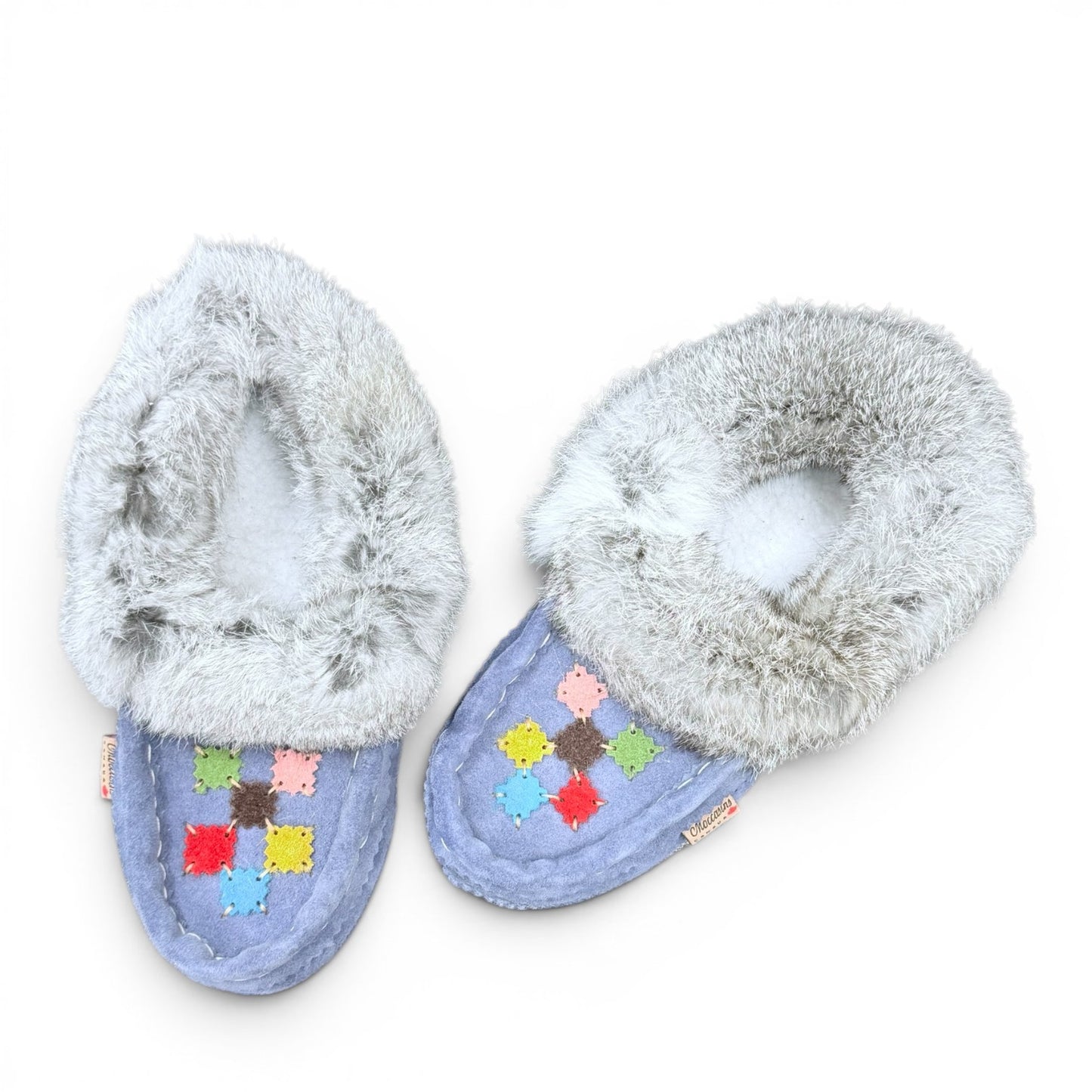 ALBERTA SUEDE MOCCASINS  - BLUE
