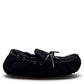ARIA PIROOZ MOCCASIN SLIPPERS - BLACK