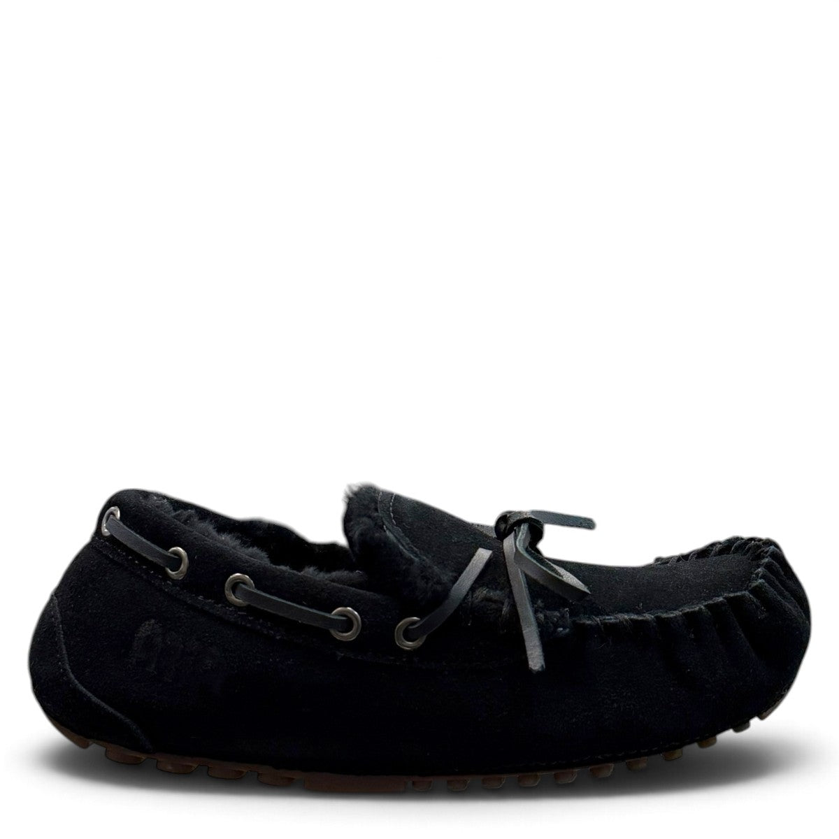 ARIA PIROOZ MOCCASIN SLIPPERS - BLACK
