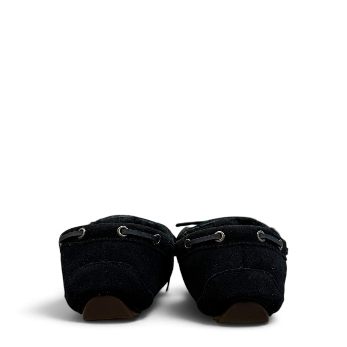 ARIA PIROOZ MOCCASIN SLIPPERS - BLACK