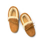 ARIA YALDA MOCCASIN SLIPPERS - TAN