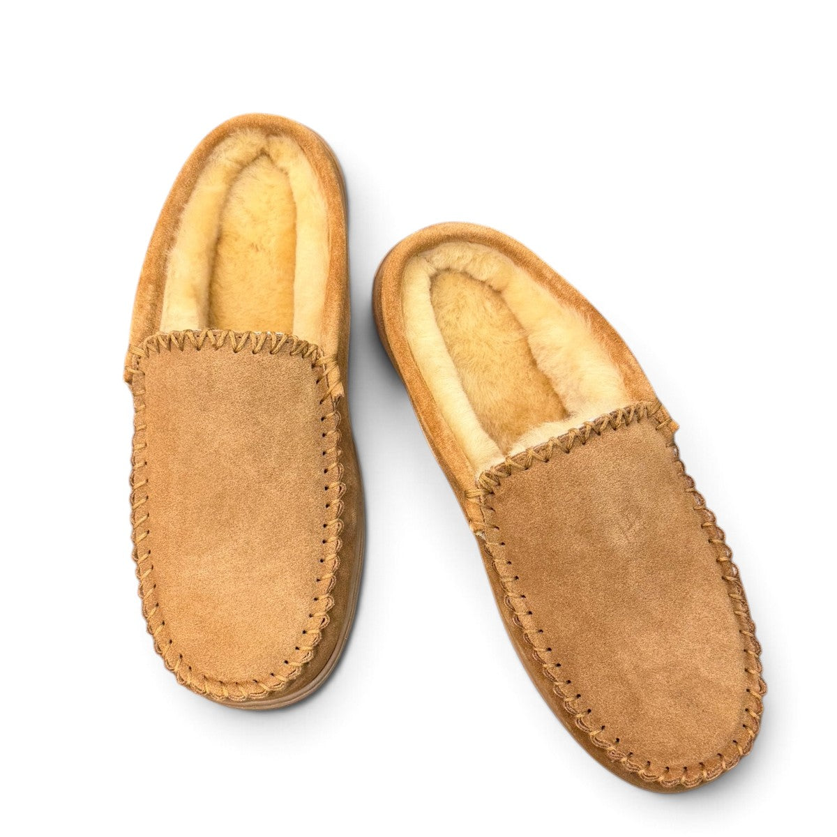 ARIA LAVASAN MOCCASIN SLIPPERS - TAN
