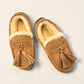 ARIA NILA MOCCASIN SLIPPERS - TAN