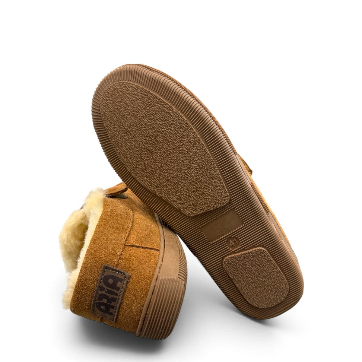ARIA MASAL MOCCASIN SLIPPERS - TAN