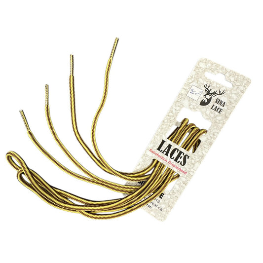 SINA ROUND  SHOELACES - YELLOW\BROWN