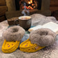ALBERTA SUEDE MOCCASINS - YELLOW