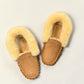 ARIA ELNAZ MOCCASIN SLIPPERS - TAN