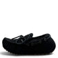 ARIA PIROOZ MOCCASIN SLIPPERS - BLACK