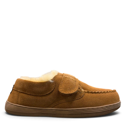 ARIA MASAL MOCCASIN SLIPPERS - TAN